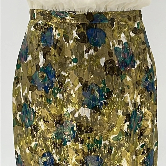 Anthropologie Moulinette Soeurs Stylist's Eye Watercolor Floral Sheath Dress = 4 - Picture 3 of 7